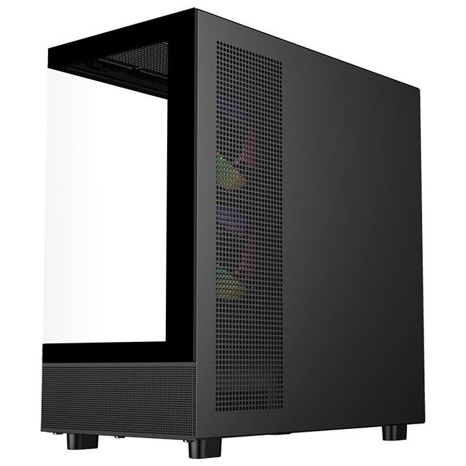 Itek ITGCASB42B SHOWBUI 42B Case Gaming Tower ATX con 3 Ventole ARGB 2 USB3 Type-C Vetro Temperato colore Nero