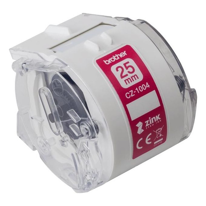 Brother CZ-1004 Nastro per Etichettatrice Bianco