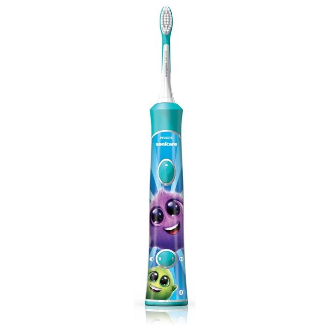 Philips HX6322-04 Sonicare for Kids Spazzolino Elettrico Sonico Ricaricabile con App Bianco