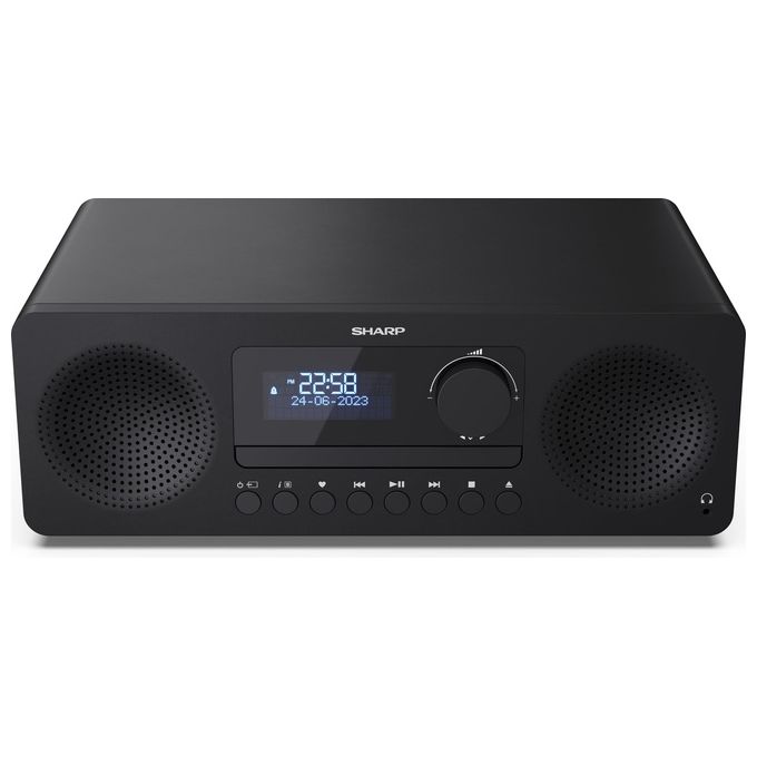 Sharp XL-B720D Microsistema Audio per la Casa 30 W Bluetooth 5.0 DAB+ FM Lettore CD USB colore Nero