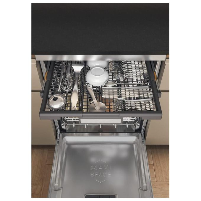 Whirlpool W7F HS51 X MaxiSpace Lavastoviglie Libera Installazione 15 coperti Classe B 41 dB Aquastop (85x60x59 cm) colore Inox