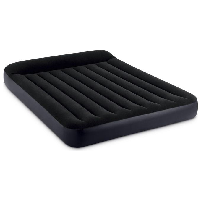 Intex DURABEAM PILLOW REST CLASSIC QUEEN Materasso Gonfiabile Matrimoniale Fiber-Tech 152x203x25 cm 272 Kg colore Blu scuro