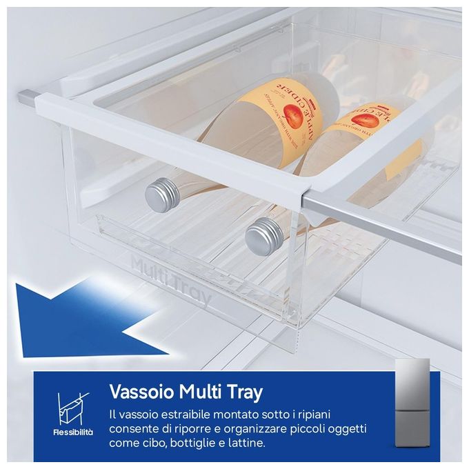 Samsung RB50DG602ES9 F1rst75 Frigorifero Combinato 508 L 192 cm Classe E 35 dB Total No Frost Wi-Fi SpaceMax colore Acciaio Inox