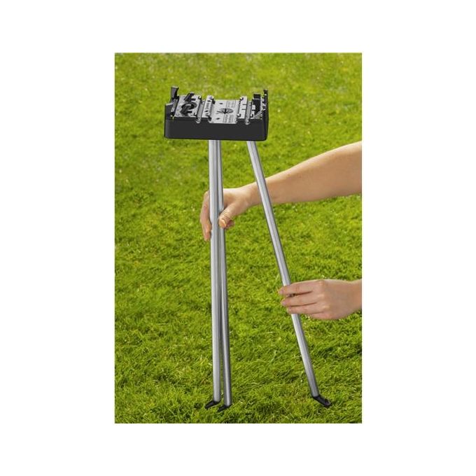 GARDENA 18735-20 Treppiede per Irrigatore Altezza 50 cm con Picchetti in Metallo colore Argento-Nero