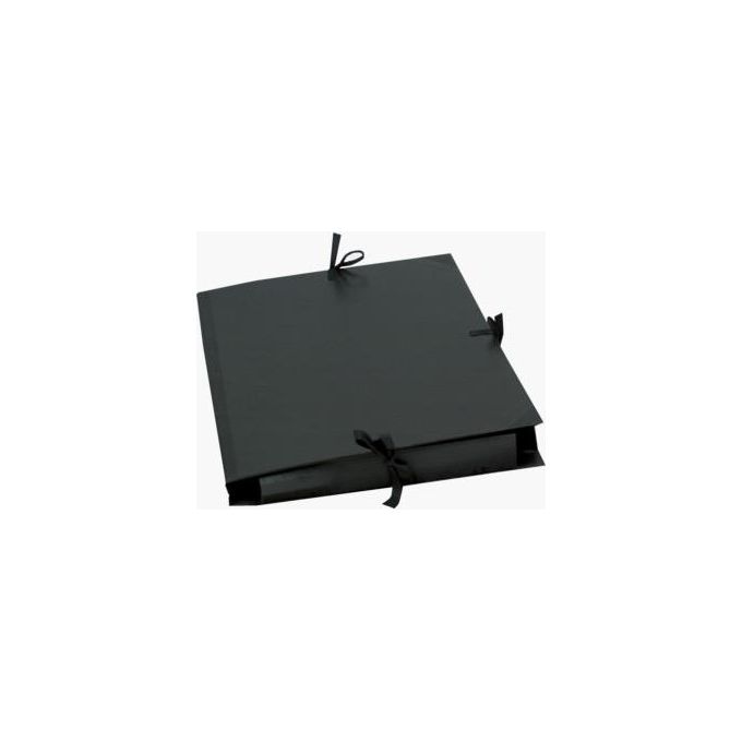 Exacompta Porta Disegni Kraft Nero con Nastro A3