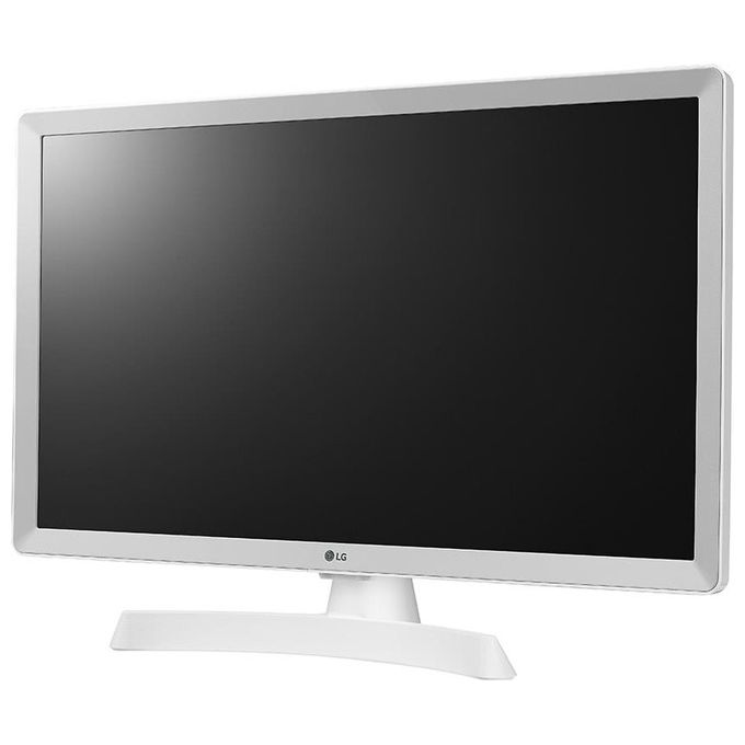 LG 24TQ510S-WZ Monitor TV 24'' LED HD Smart TV webOS 22 Wi-Fi DVB-T2 2 HDMI colore Bianco