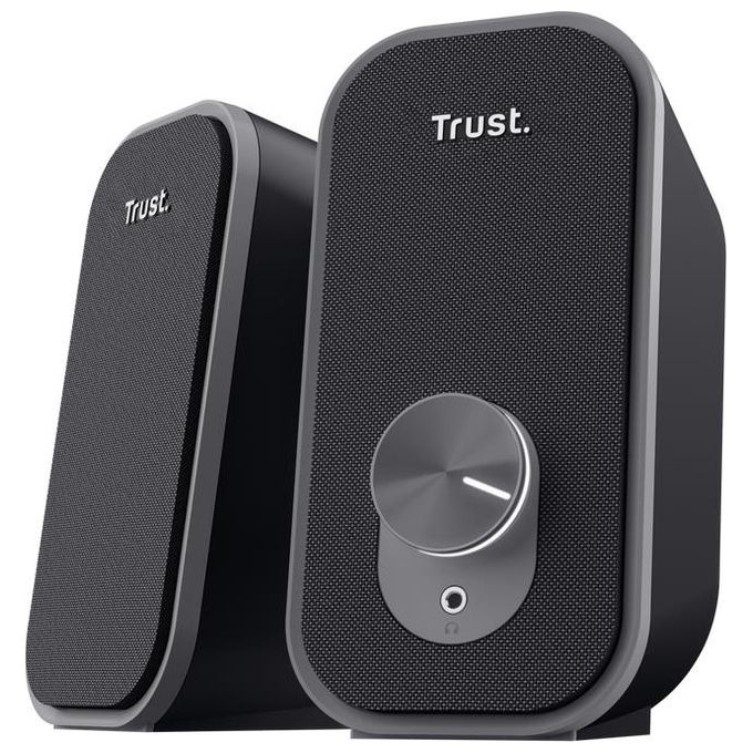 Trust, Altoparlante 2.0, 6W, Nero, Cablato