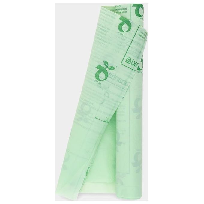 Brabantia PerfectFit Sacchetti Compostabili Tipo K 10 Litri 10 Pezzi