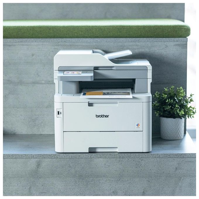 Brother MFCL8340CDWRE1 Stampante Multifunzione LED a Colori 30 ppm Fronte Retro Touchscreen 8.8 cm Wi-Fi USB ADF 50 fogli colore Bianco