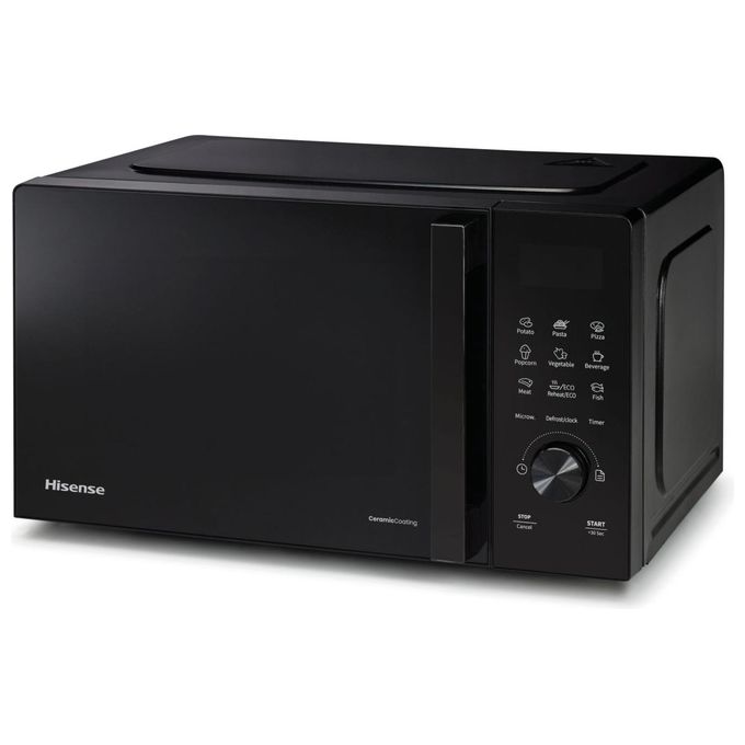 Hisense H20MOBSD1H Forno a Microonde Solo 20 L 700W 9 Programmi Rivestimento Ceramica colore Nero
