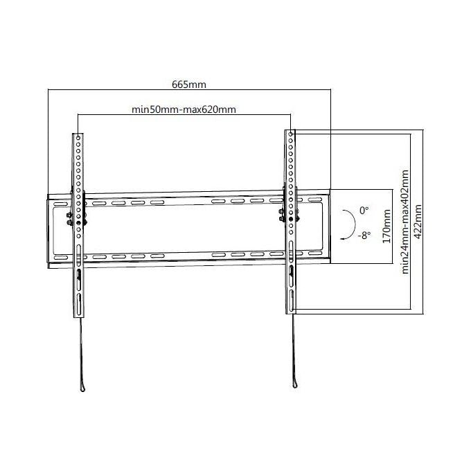 Conceptronic 650334 Staffa per Tv 37''-70'' Low Profile