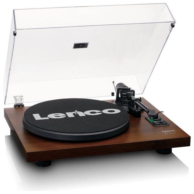 Lenco LS-600WA Giradischi a cinghia Bluetooth 5.0 amplificato 2x30W con altoparlanti colore Noce