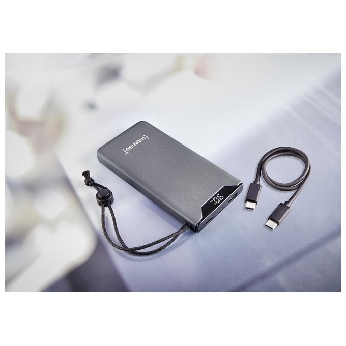Intenso Powerbank F10000 Grigio 10000 mAh con USB-C a Tipo C