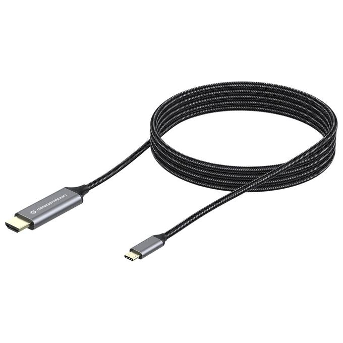 Conceptronic ABBY10G Cavo e Adattatore Video 2mt Usb Tipo-c Hdmi Grigio