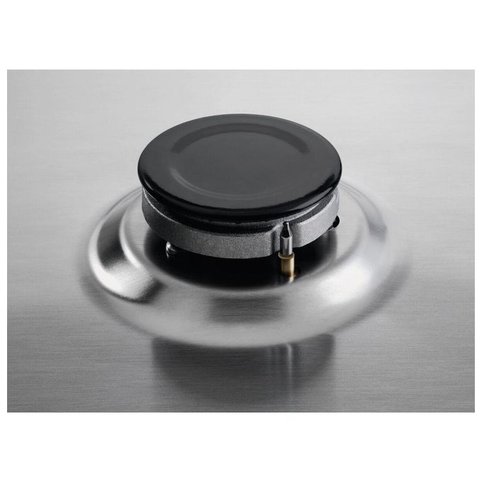 Electrolux KGS6404SX Serie 300 Piano cottura a Gas 60 cm 4 Fuochi Slim Profile Sicurgas colore Inox