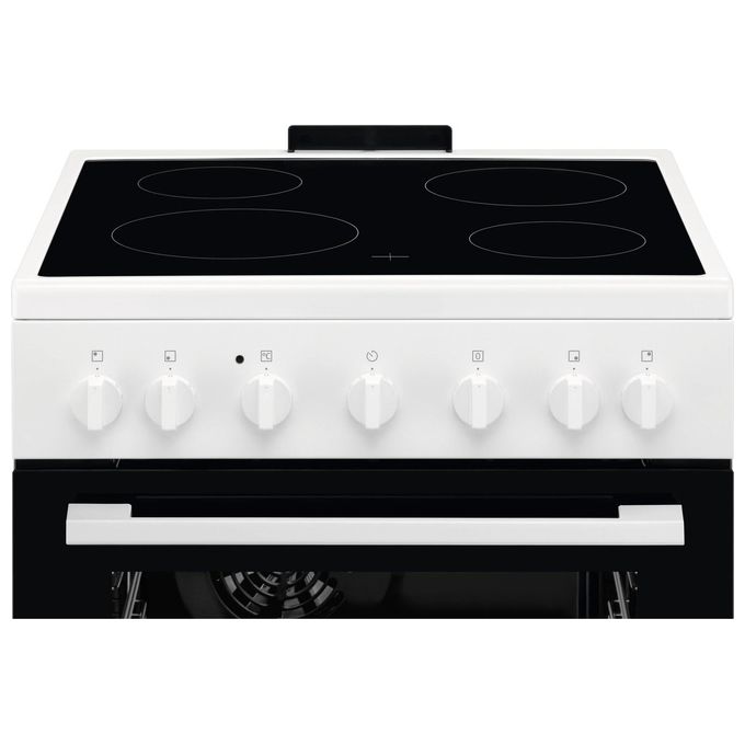 Electrolux LKR620066W Cucina Elettrica Libera Installazione Piano Vetroceramica 4 Zone Forno 57 L Classe A (60x60x86 cm) colore Bianco