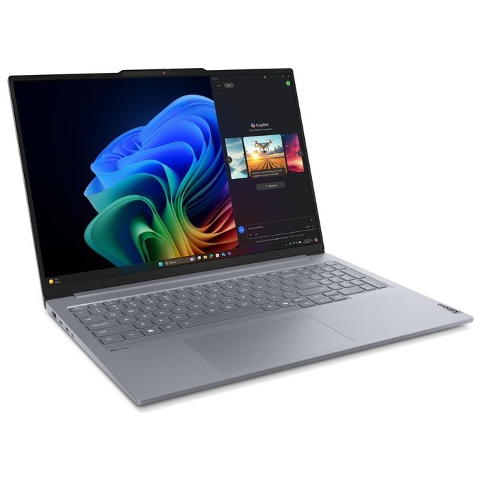Lenovo 21NH0005IX ThinkBook 16 G7 QOY Notebook 16'' Snapdragon X1P-42-100 16 GB RAM 512 GB SSD Wi-Fi 7 Windows 11 Pro colore Grigio