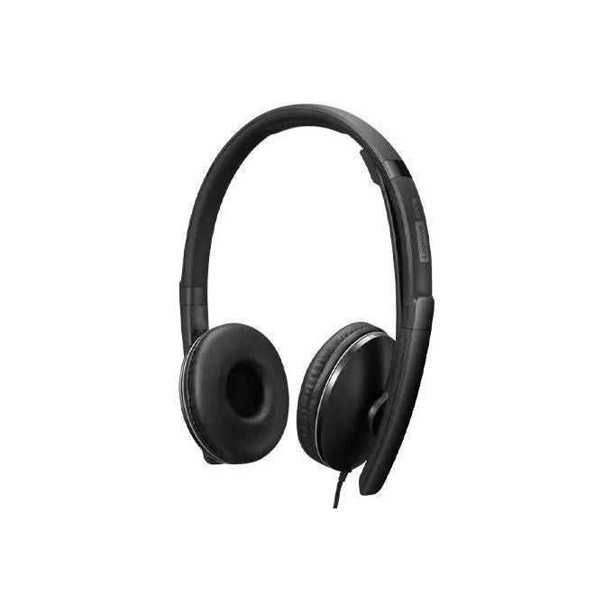Lenovo Gen 2 Cuffie con Microfono Over Ear Cablato USB-C Nero Zoom Certificato