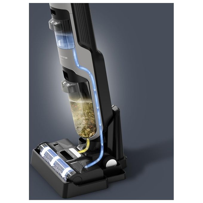 Rowenta GZ5035 X-Clean 4 Lavapavimenti Senza Fili Aspira e Lava 200W Autonomia 50 min 350 m² colore Grigio