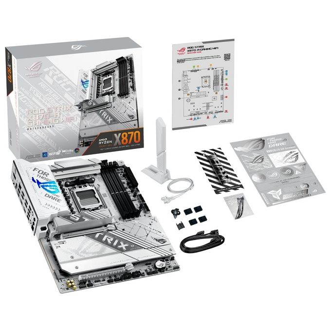 Asus ROG STRIX X870-A GAMING WIFI Scheda Madre ATX Socket AM5 AMD X870 DDR5 192 GB Wi-Fi 7 colore Alluminio