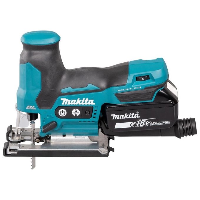 Makita DJV185RF1J seghetto alternativo a batteria 18 V motore brushless 3000 spm cambio lama senza utensili colore Verde