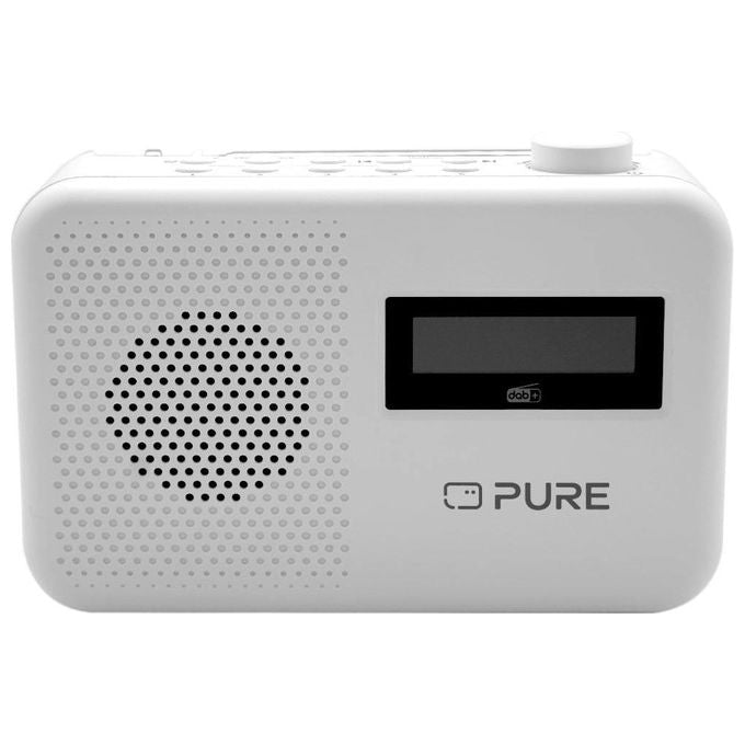 Pure 252518 Elan One2 Radio Portatile DAB+ FM Bluetooth 5.1 Display LCD 10 Tasti Memoria colore Bianco