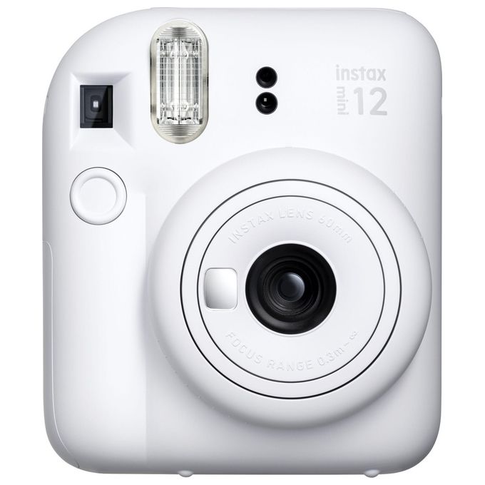 Fujifilm 16806121 instax mini 12 Fotocamera Istantanea Modalita' Close Up Flash Integrato Specchietto Selfie colore Bianco