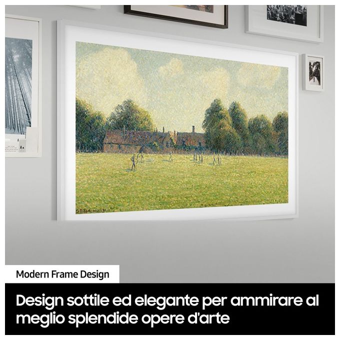 Samsung QE65LS03DAUXZT The Frame Smart TV QLED 4K 65'' Matte Display Quantum 4K Dolby Atmos Art Mode colore Nero