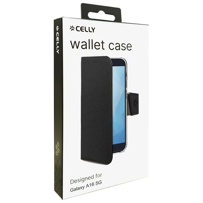 Celly Wally Case per Samsung Galaxy A16 5g Nero