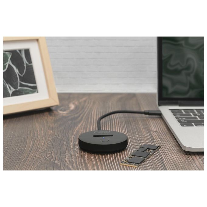 Digitus DA-71547 Docking Station SSD M.2 NVMe SATA USB-C 3.2 Gen2 10 Gbps fino a 4 TB Plug and Play colore Nero