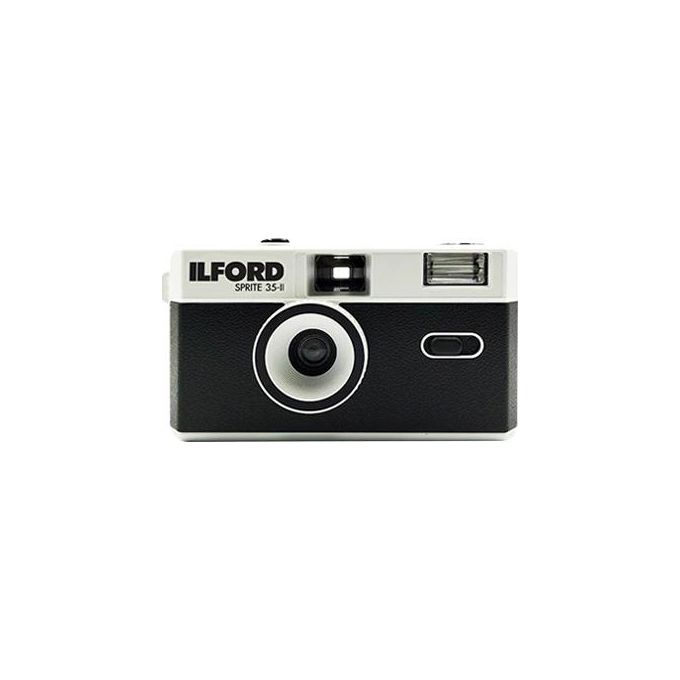 Ilford 2005153 Sprite 35 II Macchina Fotografica Analogica Compatta Riutilizzabile 35mm Flash Integrato ISO 200-800 colore Nero Argento