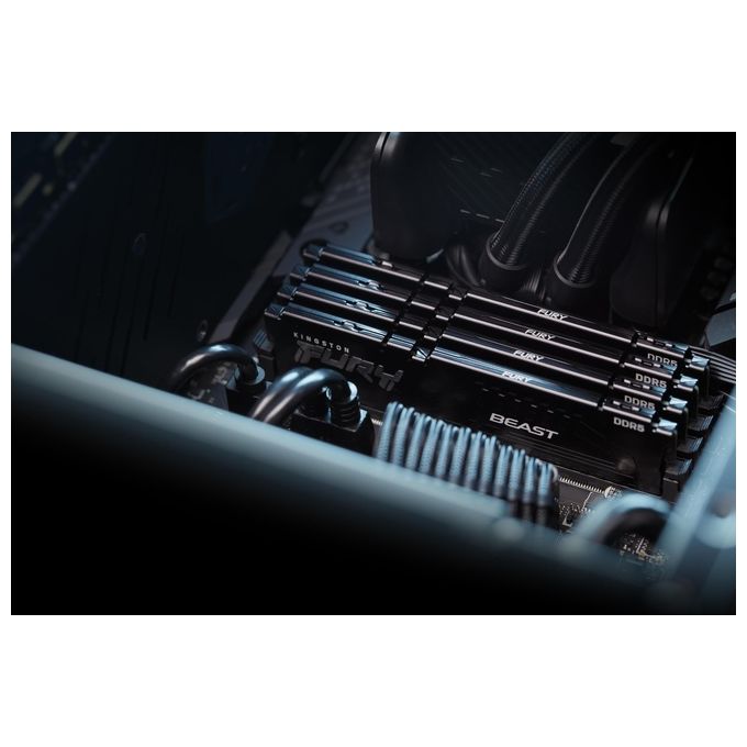 Kingston KF556C40BB-8 FURY Beast Memoria RAM 8 GB DDR5 5600 MT-s CL40 DIMM XMP 3.0 colore Nero