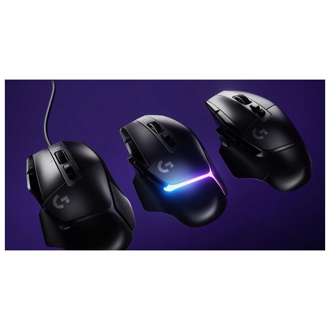Logitech G 910-006190 G502 X LIGHTSPEED Mouse da gaming wireless 25600 DPI 13 pulsanti programmabili sensore HERO 25K colore Bianco