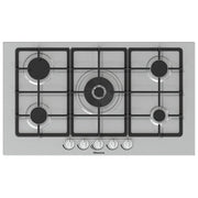 Hisense GM773XF Piano Cottura a Gas 5 Zone 70 cm Bruciatore WOK Inox