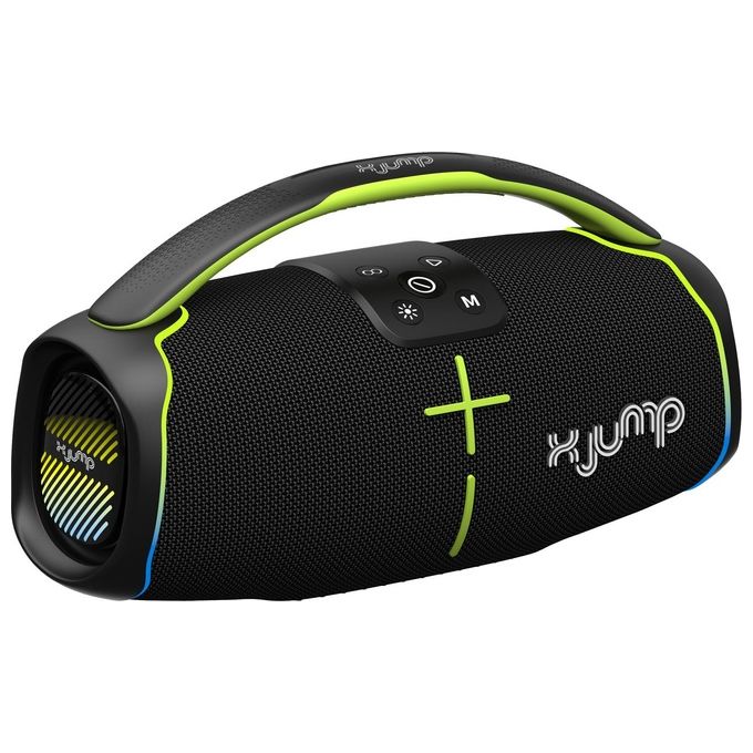 X JUMP XJ150BK Cassa Bluetooth Portatile Stereo 60W TWS IPX5 Microfono colore Nero