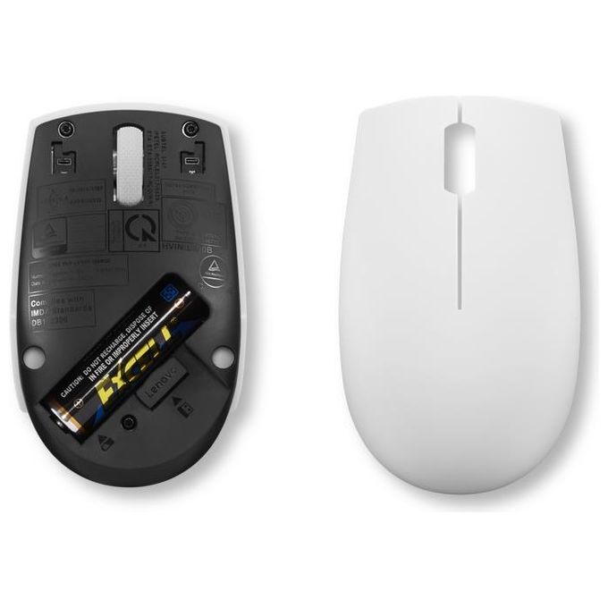 Lenovo 300 Wireless Compact Mouse Cloud Grey