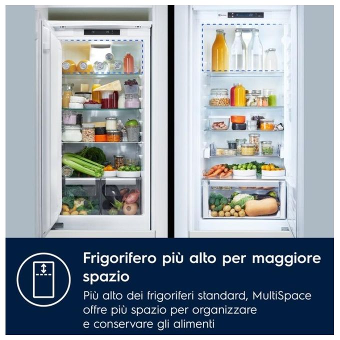 Electrolux KNT6ME19S Serie 600 Frigorifero da Incasso Combinato Total No Frost 269 L 188 cm Classe E 37 dB TwinTech colore Bianco