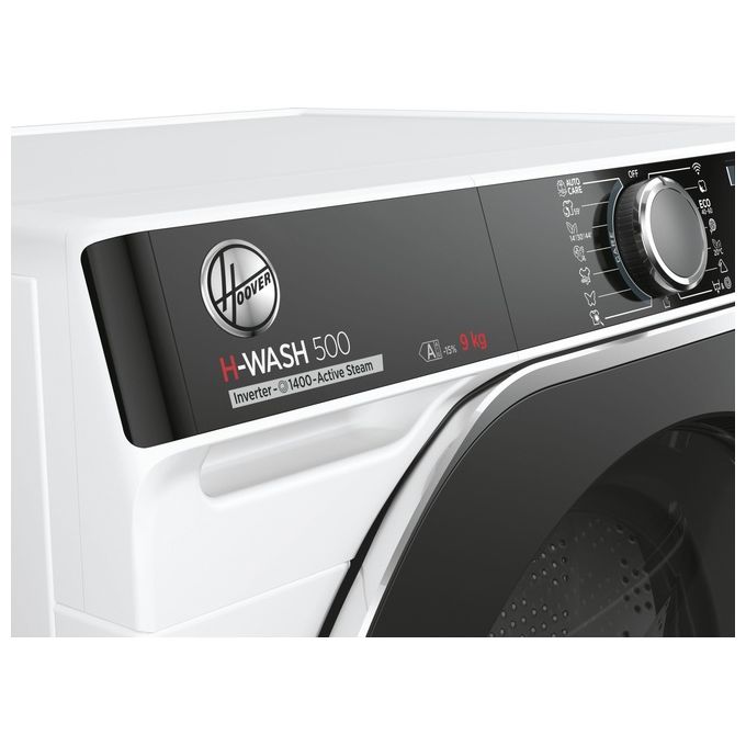 Hoover HWP49AMBC7-1-S Lavatrice caricamento frontale 9 Kg Classe A 1400 giri 53 cm Inverter Vapore