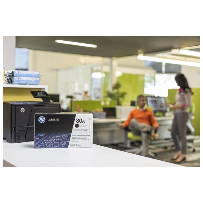 HP 80A CF280A, Cartuccia Toner Originale, da 2.560 Pagine per HP LaserJet Pro 400 M401a,400 M401d,400 M401dn,400 M401dne,400 M401dw,400 M401n,MFP M425dn,MFP M425dw Nero