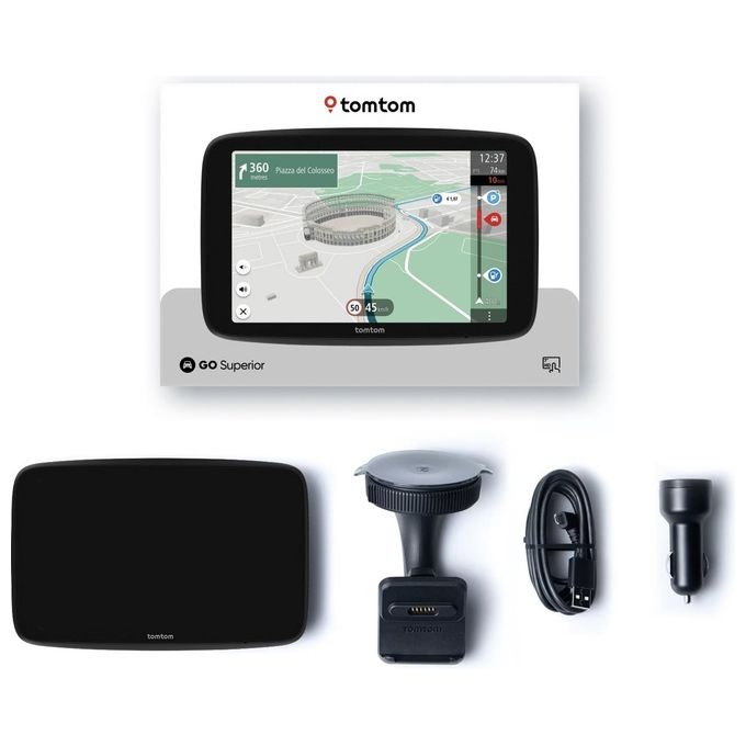 TomTom, Navigatore GPS, GO Superior, 6 Pollici, Mappe Europa, Display HD
