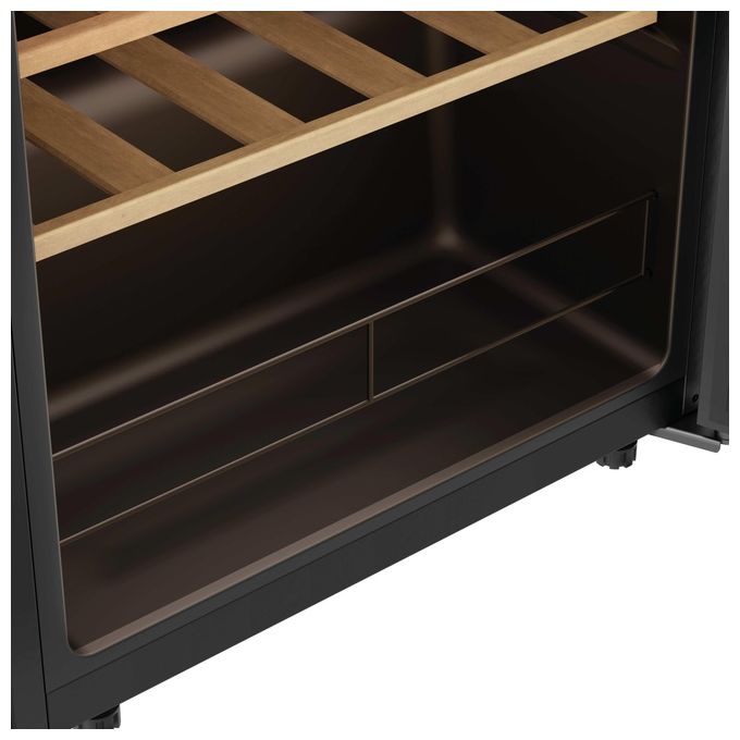 Candy CWC034 DiVino Cantinetta Vino 34 Bottiglie Classe G 37 dB Wi-Fi Ripiani Legno Libera Installazione colore Nero