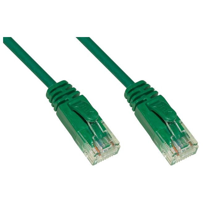 LINK cavo rete categoria 6 non schermato utp colore verde halogenfree mt 5 slim