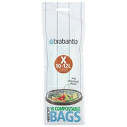 Brabantia PerfectFit Sacchetti Compostabili Tipo X 12 Litri 10 Pezzi