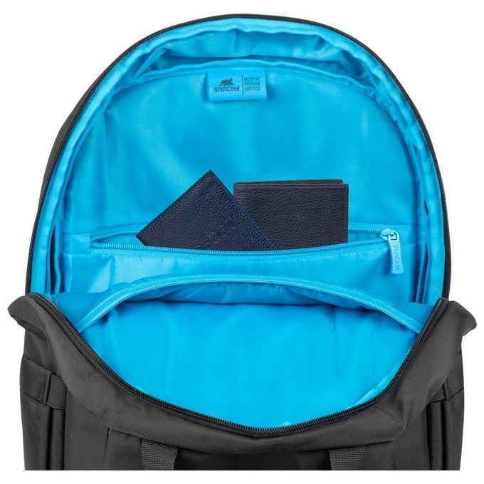 Rivacase 7561 BLACK ECO Zaino per Notebook 15,6-16'' Poliestere RPET Riciclato Resistente all'Acqua colore Nero