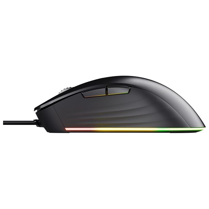 Trust 24890 GXT 924 Ybar+ Mouse Gaming 25600 DPI 6 Pulsanti Programmabili USB RGB colore Nero