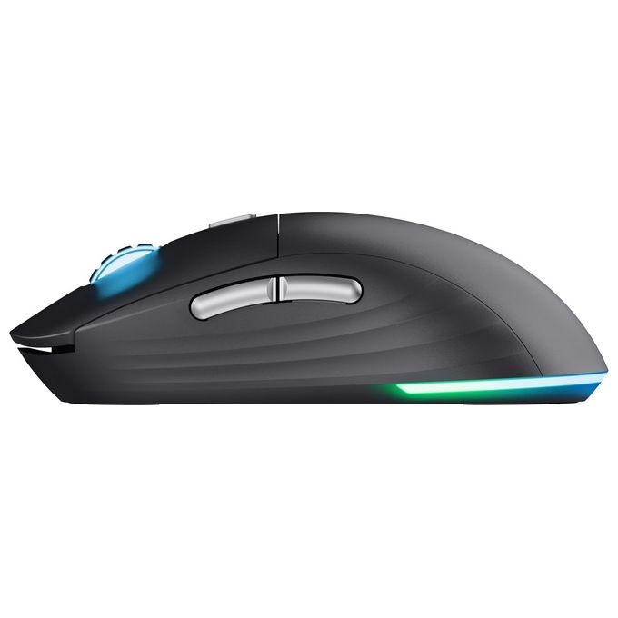 Trust 25126 GXT 926 Redex II Mouse Gaming Wireless 2.4 GHz 10000 DPI 6 Pulsanti Programmabili Retroilluminazione RGB colore Nero