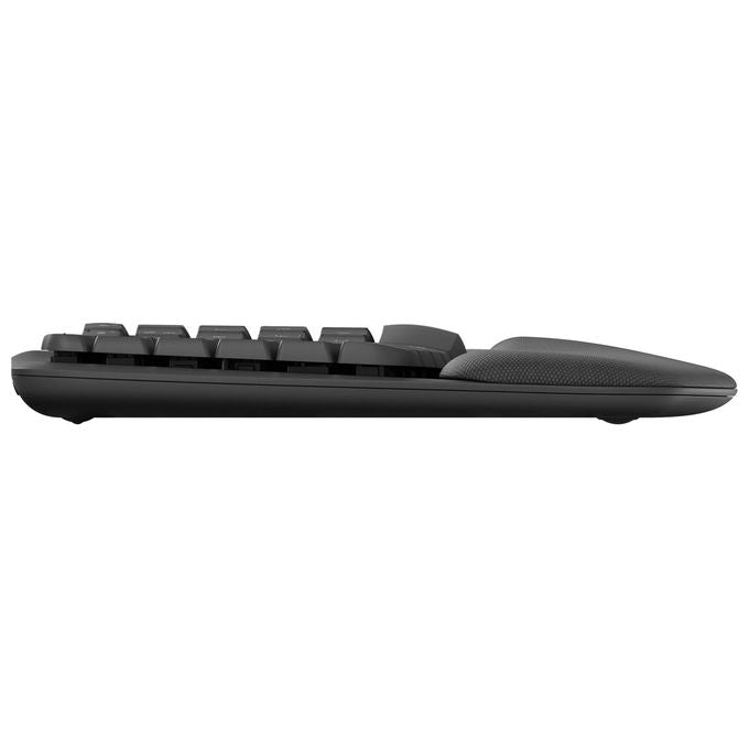 Logitech 920-012293 Wave Keys Tastiera Ergonomica Wireless Bluetooth QWERTY Layout Italiano Full-size Poggia Polso colore Grafite