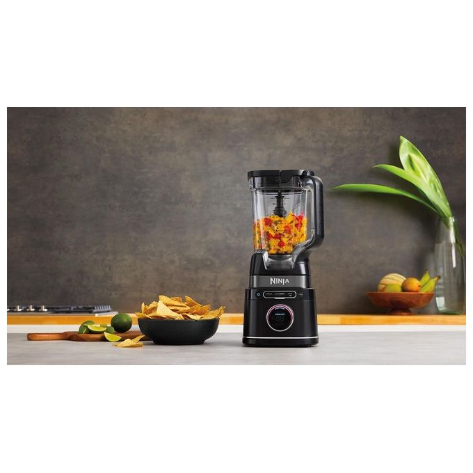 Ninja TB301EU Detect Power Pro Frullatore 2 in 1 con Caraffa 2L e 2 Bicchieri Monoporzione 680ml BlendSense 1200W colore Nero