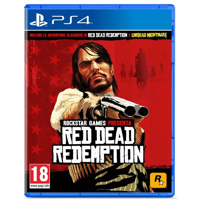 Rockstar Games SWP43746 Red Dead Redemption Videogioco PlayStation 4 Lingue ITA ENG ESP FRA DEU POL RUS POR-BRA KOR ZH-HANS ZH-HANT Classificazione PEGI 18 colore Nero