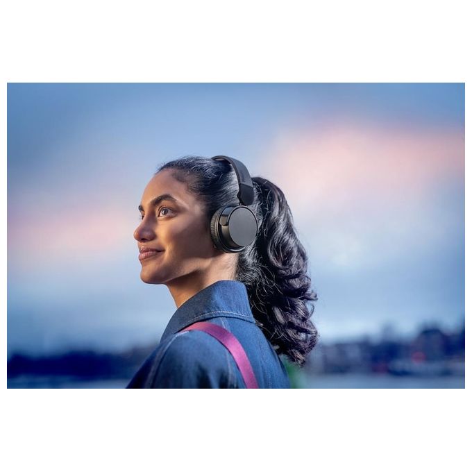 Philips TAH4209BK-00 Serie 4000 Cuffie a Padiglione Wireless Bluetooth 5.3 55h autonomia ricarica rapida USB-C colore Nero